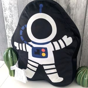 Indigo astronaut shaped cushion - black